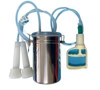 Ordeñadora Manual 1 juego de extractor leche cabra con manivela, pequeña máquina ordeño manual for la cría animales