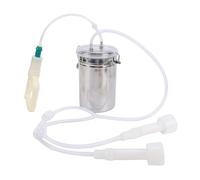 Ordeñadora Manual 2000ml, Kit de Ordeño Portátil con Botella de Acero Inoxidable, Control de Ahorro de Esfuerzo para Granja de Plantas de Leche, Ordeñadora Manual de 2L con Tapa