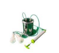 Ordeñadora Manual Ordeñadora manual de 2 l for vacas y cabras, acero inoxidable, con bomba vacío for leche oveja cabra(2L-Goat)