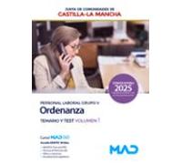 Ordenanza (personal Laboral De La Junta De Comunidades De Castilla-La Mancha). Temario Vol. 1 Y Test