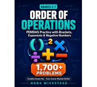 ORDER OF OPERATIONS (GRADES 5-7): PEMDAS Practice with Brackets, Exponents and Negative Numbers (1,700+ PROBLEMS)