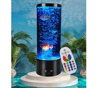 ORDERSOON Lámpara de pez de burbujas con luz sensorial que cambia de color, fascinante decoración del hogar para dormitorio/oficina, regalo único para adultos/adolescentes
