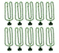 ordinarYone 10 collares de cuentas del día de San Patricio, accesorios de joyería para mujeres y hombres, adultos, celebración de festivales irlandeses