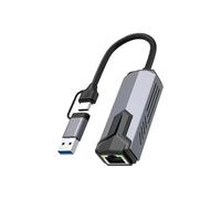 ordinarYone Adaptador Ethernet de 5000 Mbps tipo C USB 3.0 a RJ45, cable de conexión directa Gigabit para accesorios de laptop