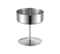 ordinarYone Elegante cuenco de acero inoxidable con patas para postre, helados y pasteles, perfecto para fiestas en casa y cafeterías