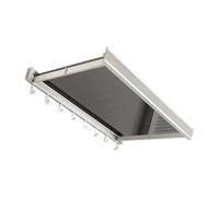 ordinarYone Estante de baño plegable con longitud ajustable para almacenamiento de ropa y toallas, marco de aleación de aluminio