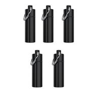 ordinarYone Estuche de aluminio para pastillas impermeable, llavero de almacenamiento, caja pequeña impermeable para senderismo, camping, uso