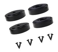 ordinarYone Paquete de 4 patas antideslizantes de aluminio para tablas de cortar y proyectos de madera con almohadilla de goma