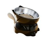 ordinarYone Soporte ajustable para cuencos para perros con acero inoxidable a prueba de salpicaduras, estación de alimentación elevada para todas las razas, soporte ajustable resistente para cuencos