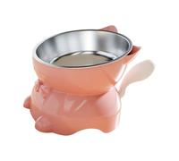 ordinarYone Soporte ajustable para cuencos para perros con acero inoxidable a prueba de salpicaduras, estación de alimentación elevada para todas las razas, soporte ajustable resistente para cuencos