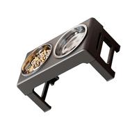 ordinarYone Soporte elevado ajustable para cuenco para perros con alimentador lento y 2 platos de acero inoxidable para la mayoría de tamaños de perros