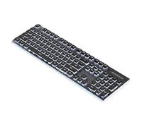 ordinarYone Teclados mecánicos silenciosos para juegos, cable USB de 104 teclas con retroiluminación RGB e impermeable IPX4 para accesorios de laptop