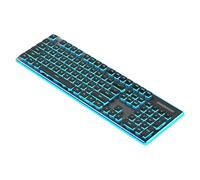 ordinarYone Teclados mecánicos silenciosos para juegos, cable USB de 104 teclas con retroiluminación RGB e impermeable IPX4 para accesorios de laptop
