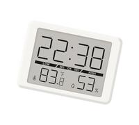 ordinarYone Thin Designs - Reloj digital con pantalla LCD con pantalla multifuncional, funciona con pilas, temperatura y humedad