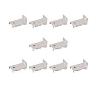 ordinarYone Universals - Soportes de montaje para rieles de cortina, construcción de metal reforzado, fijaciones laterales, montaje en pared, colgador de riel de cortina