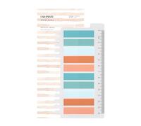 Ordinate 200 piezas de tiras adhesivas, notas adhesivas transparentes, notas adhesivas, etiquetas de índice adhesivas, marcadores adhesivos describibles en colores pastel, suministros de papelería