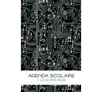 Ordinateur Agenda Scolaire Perpétuel. Cahier de texte 1 page par Jour: Calendrier utilisable toute l'année, année après année