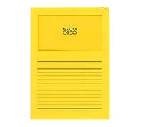 Ordo "Classico" - Subcarpetas de papel con ventana - Amarillo brillante - caja de 100