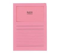 Ordo "Classico" - Subcarpetas de papel con ventana - Rosa - caja de 100
