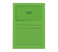 Ordo "Classico" - Subcarpetas de papel con ventana - Verde brillante - caja de 100