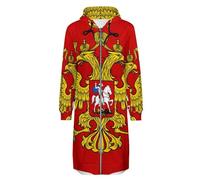 ORDOBO Sudadera Mujer Con Capucha Cremallera Larga Rusia Chaqueta Informal De Manga Larga Con Cremallera Y Bolsillo Con Cordón Ligera Xl