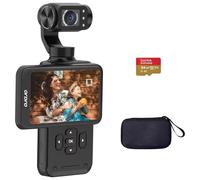 ORDRO M5 Cámara Gimbal 5K vídeos, estabilización de 3 Ejes, Pantalla táctil giratoria de 3,5 Pulgadas, Seguimiento de Rostro/Objeto, cámara de vídeo de visión Nocturna IR para fotografía, Youtube