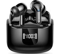 Ordtop Auriculares Inalámbricos Bluetooth, Auriculare Bluetooth 5.4 HiFi Estéreo con 4 ENC Mics, Cascos Inalambricos Bluetooth con Reducción de Ruido, 40H Earbuds IP7 Impermeable, USB-C, Pantalla LED