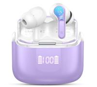 Ordtop Auriculares Inalámbricos Bluetooth, Auriculare Bluetooth 5.4 HiFi Estéreo con 4 ENC Mics, Cascos Inalambricos Bluetooth con Reducción de Ruido, 40H Earbuds IP7 Impermeable, USB-C, Pantalla LED