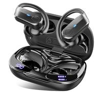 Ordtop Auriculares Inalambricos Deportivos, 70Hrs 2026 Auriculares Bluetooth 5.4 con 3D-Estéreo, IP-X8 Impermeable Cascos Inalambricos, Cancelacion Ruido ENC Mic, Pantalla LED Headphones Running Gym