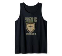 Oré para Colocar una Armadura en la Ropa de Guerra Espiritual Cristiana Camiseta sin Mangas