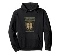 Oré para Colocar una Armadura en la Ropa de Guerra Espiritual Cristiana Sudadera con Capucha