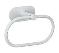 WENKO Turbo-Loc® Orea White Mate Toallero Toallero Acero Inoxidable 20,5 x 12,5 x 7,5 cm Blanco