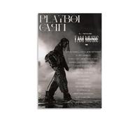OREAUORN Playboi Carti I Am Music Poster Wall Art Canvas Cover Estético Vintage Póster decorativo para sala de estar, dormitorio, 30 x 45 cm, sin marco, estilo 3