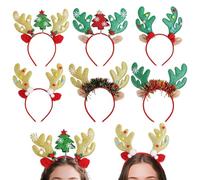 Orecchie Di Renna,Copricapo Di Feltro Con Corna Per Donne | Fascia Per Capelli Per Le Fest Natalizie - Cerchietto Natalizio Per Ragazze E Adulti, Accessorio Natalizio Per Fixed Vacanze Cosplay