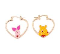 Orecchini d'oro di Winnie the Pooh Orecchini d'oro Accessori per personaggi dei cartoni animati