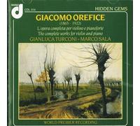Orefice Giacomo - Opere Per Violino E Pianoforte