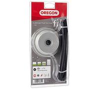 Oregon 110980 Cabezal de aluminio para desbrozadora, Compatible con la mayoría de desbrozadoras de eje recto de más de 25cc, Incluye hilo cuadrado Oregon Nylium