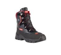 Oregon 295449/40 Yukon Clase 1 (20 m/s) -Botas Protectoras para Motosierra de Piel, Negro/Rojo, 39,5