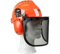 Oregon 562412 - Casco de seguridad para motosierra Yukon con visera y protección auditiva, cómodo y resistente a los impactos, equipo de protección