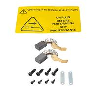 Oregon 581884 Kit de repuesto de cepillo para motosierras CS1500 y CS1400 de 120 V, color negro