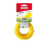 Oregon 69-356-Y - Alambre redondo amarillo para cortadoras de césped y desbrozadoras, 2,0 mm x 15 m