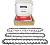 Oregon Pack de 3 Cadenas de Motosierra 3/8" LP para Espadas de 35cm -52 Eslabones, 1.1mm - Cadena de bajo retroceso compatible con Bosch, Karcher, Husqvarna, Makita y muchas más