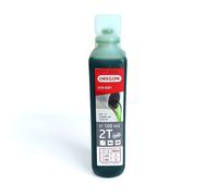 Oregon Aceite de Motor de 2 Tiempos, Aceite Mineral Semisintético para Mezcla, Combustión Limpia, Reduce la Generación de Cenizas, Protege el Motor y Mejora su Rendimiento, 2T, 100 ml, Verde