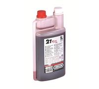 Oregon Aceite de Motor de 2 Tiempos para Mezcla, 1 Litro, Doble Cuello | Aceite Mineral Semisintético, Combustión Limpia, Bajo Contenido de Cenizas, Protege el Motor