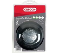 Oregon Cabezal de Desbrozadora 130 mm Tap & Go Sin Tornillos, Para Vegetación Densa, Compatible con Desbrozadoras de Eje Recto como Stihl, Bosch, Ryobi, Worx y Más