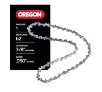 Oregon Cadena de motosierra AdvanceCut S62 para barra de 45,7 cm, 62 eslabones de transmisión, cadena de retroceso bajo, se adapta a Husqvarna, Echo, Poulan, Craftsman y más