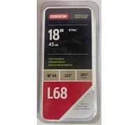 OREGON Cadena de motosierra L68 para barra de 18 pulgadas, 68 eslabones de transmisión, se adapta a varios modelos Stihl