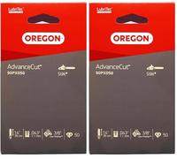 Oregon Cadenas de Motosierra de Paso 3/8 LP, Calibre .043" (1,1 mm) para Espada de 14" (35 cm), 50 Eslabones Motrices - Cadena de Repuesto, Compatible Stihl, Oleo Mac, Echo y más (Paquete de 2)