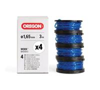 Oregon Carrete de hilo para desbrozadoras Worx, Reemplazo Exacto para WA0004.1, Compatible con cortabordes Worx, con hilo cuadrado en espiral Gatorline de 1,65 mm, pack de 4
