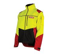 Oregon - Chaqueta Protect Pro Alta Visibilidad, Chaqueta EPI Profesional Resistente al Agua, Reflectante, con Tejido Elástico y Ventilación para Trabajos Forestales, Talla L